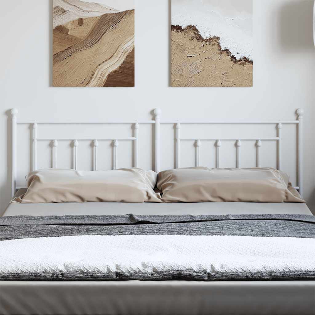 Tête de lit de remplacement métal blanc 180 cm - XIOS