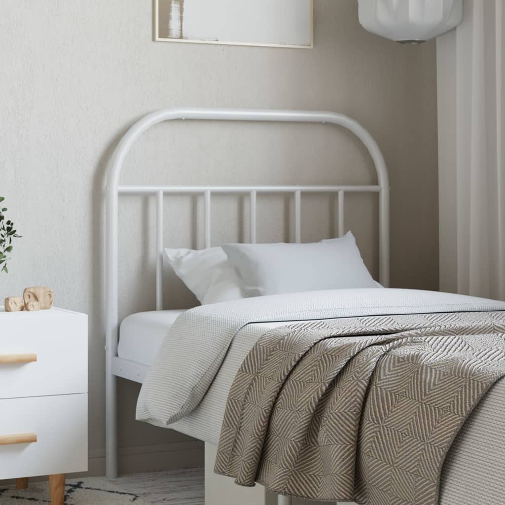 Tête de lit métal blanc 80 cm - XIOS