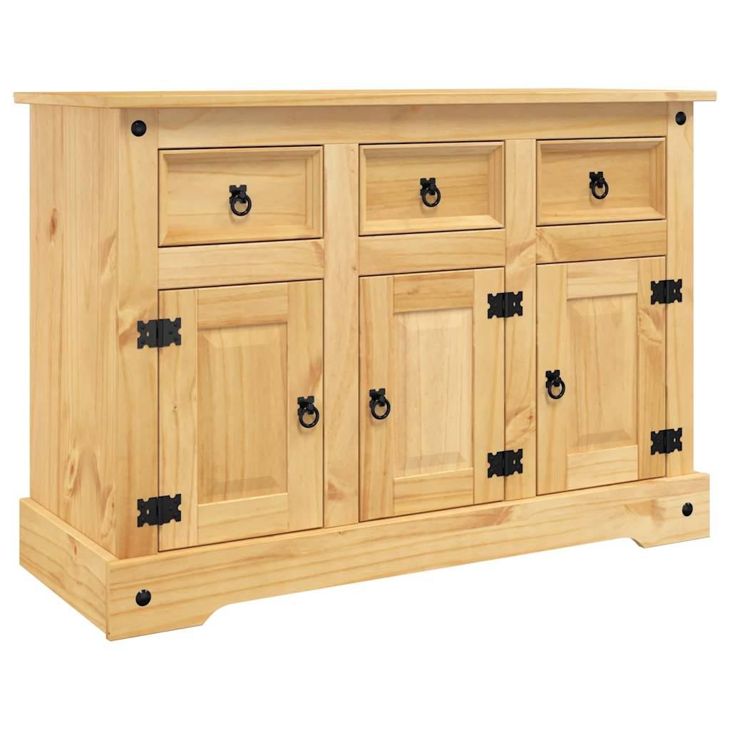 Buffet « Corona » marron 112 x 44 x 78 cm Bois massif Pin mexicain