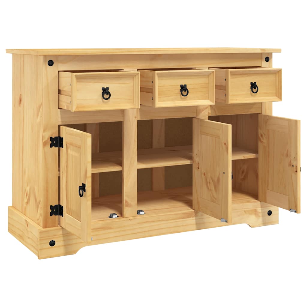 Buffet « Corona » marron 112 x 44 x 78 cm Bois massif Pin mexicain - XIOS