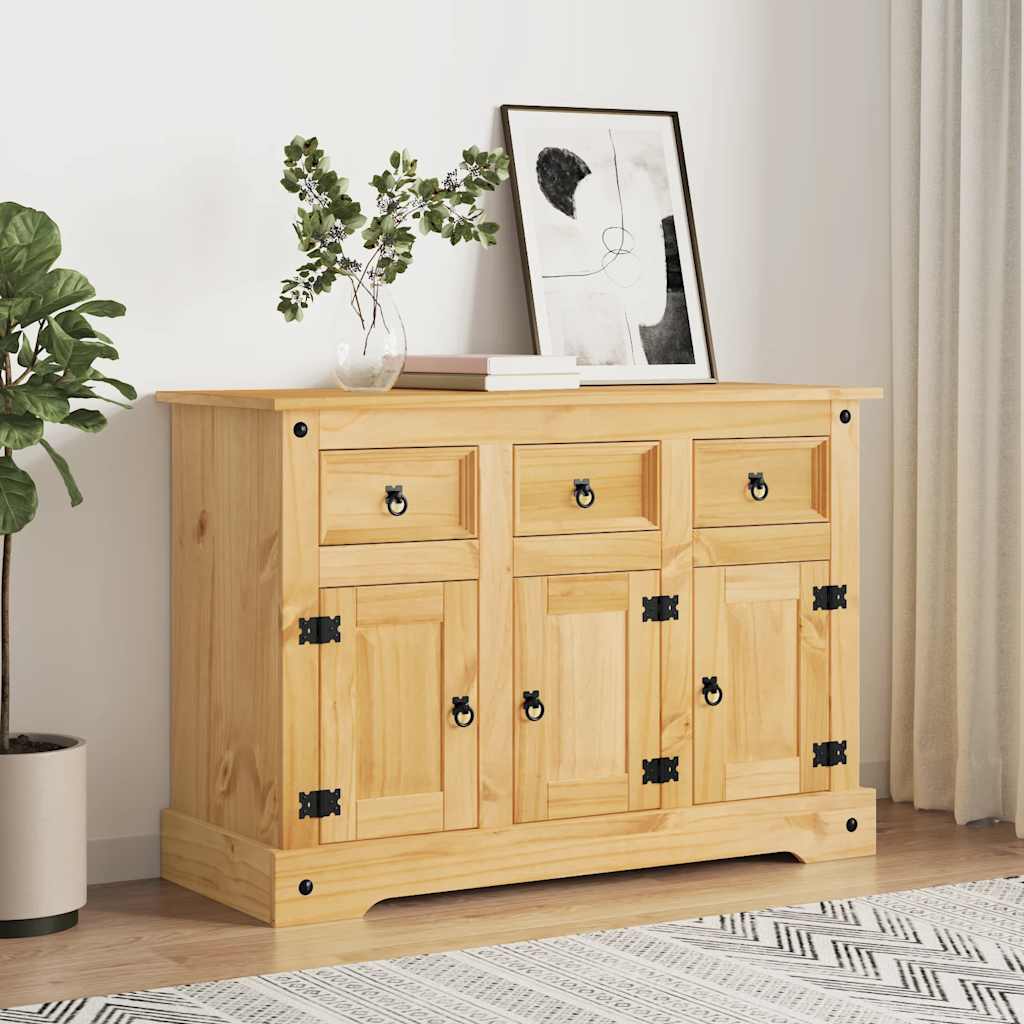 Buffet « Corona » marron 112 x 44 x 78 cm Bois massif Pin mexicain - XIOS