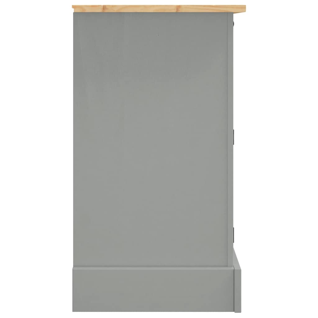 Buffet Corona gris 112x43x78 cm bois massif pin mexicain - XIOS