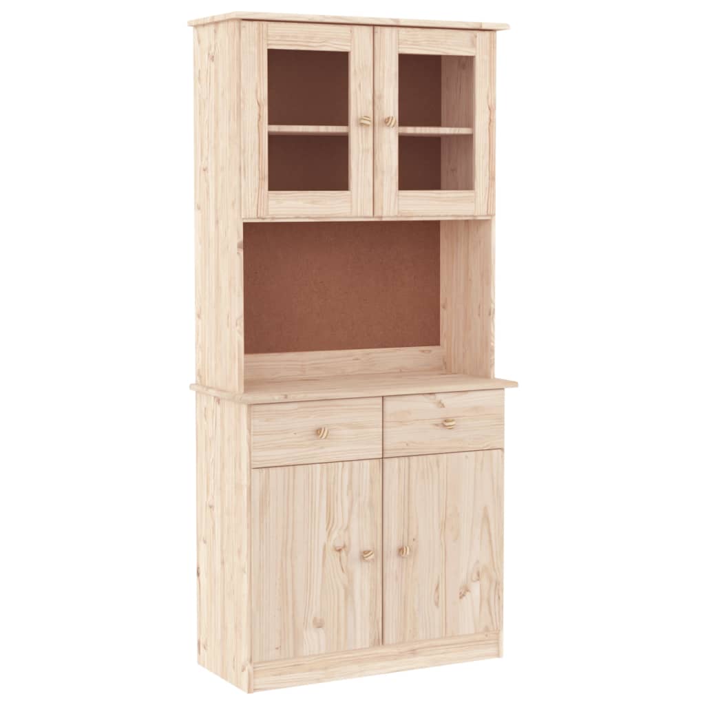 Buffet ALTA 77x35x165 cm bois massif de pin - XIOS