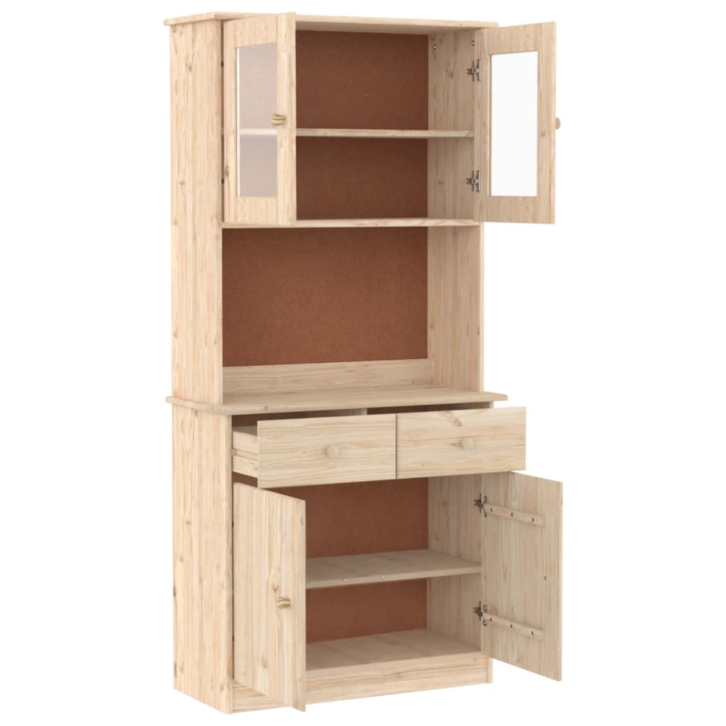 Buffet ALTA 77x35x165 cm bois massif de pin - XIOS