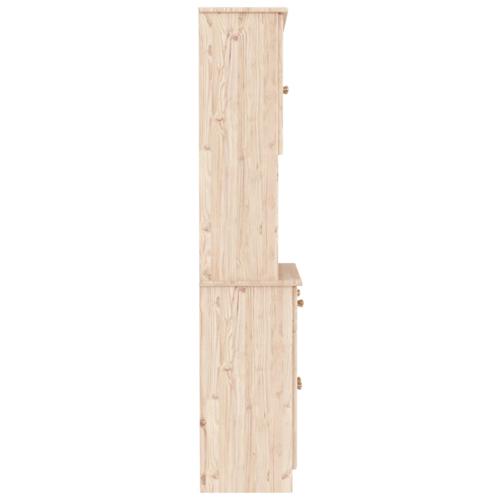 Buffet ALTA 77x35x165 cm bois massif de pin - XIOS