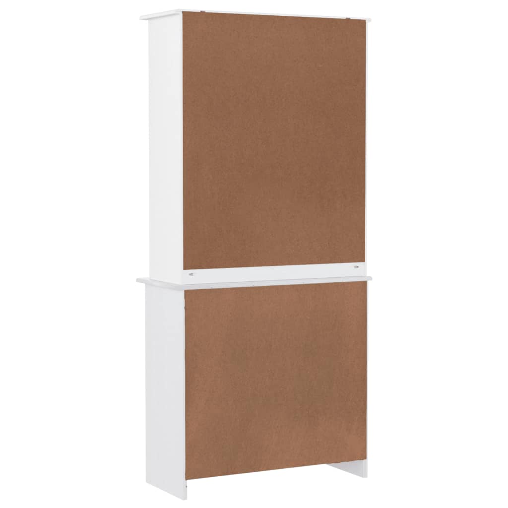 Buffet ALTA blanc 77x35x165 cm bois massif de pin - XIOS