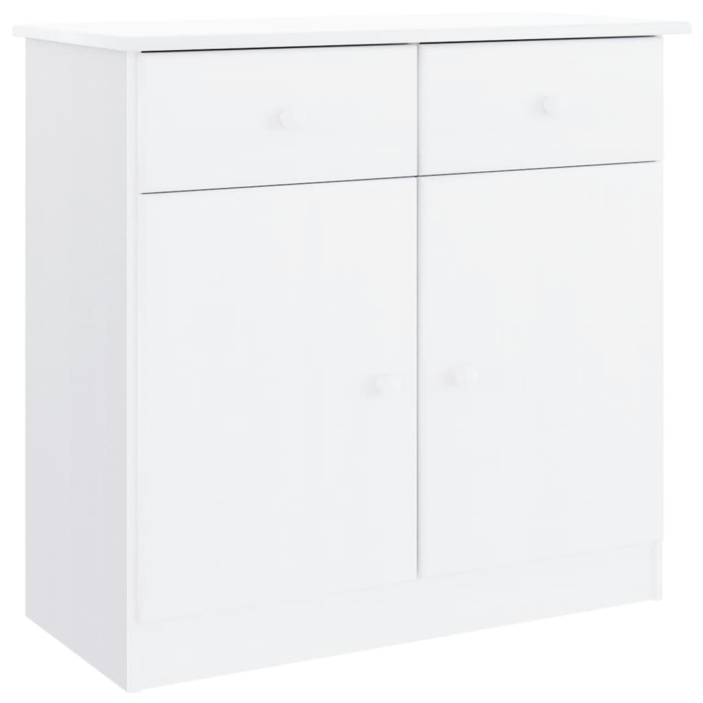 Buffet ALTA blanc 77x35x165 cm bois massif de pin - XIOS