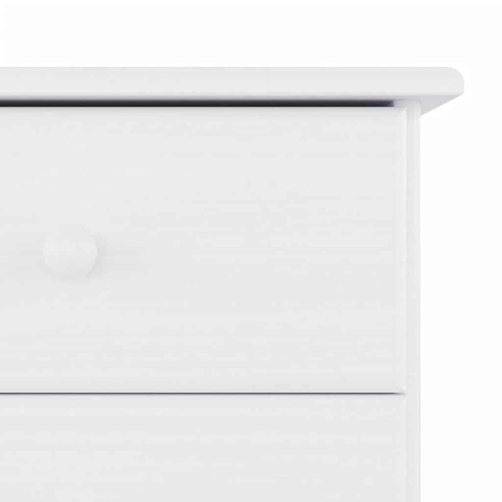 Buffet ALTA blanc 77x35x165 cm bois massif de pin - XIOS