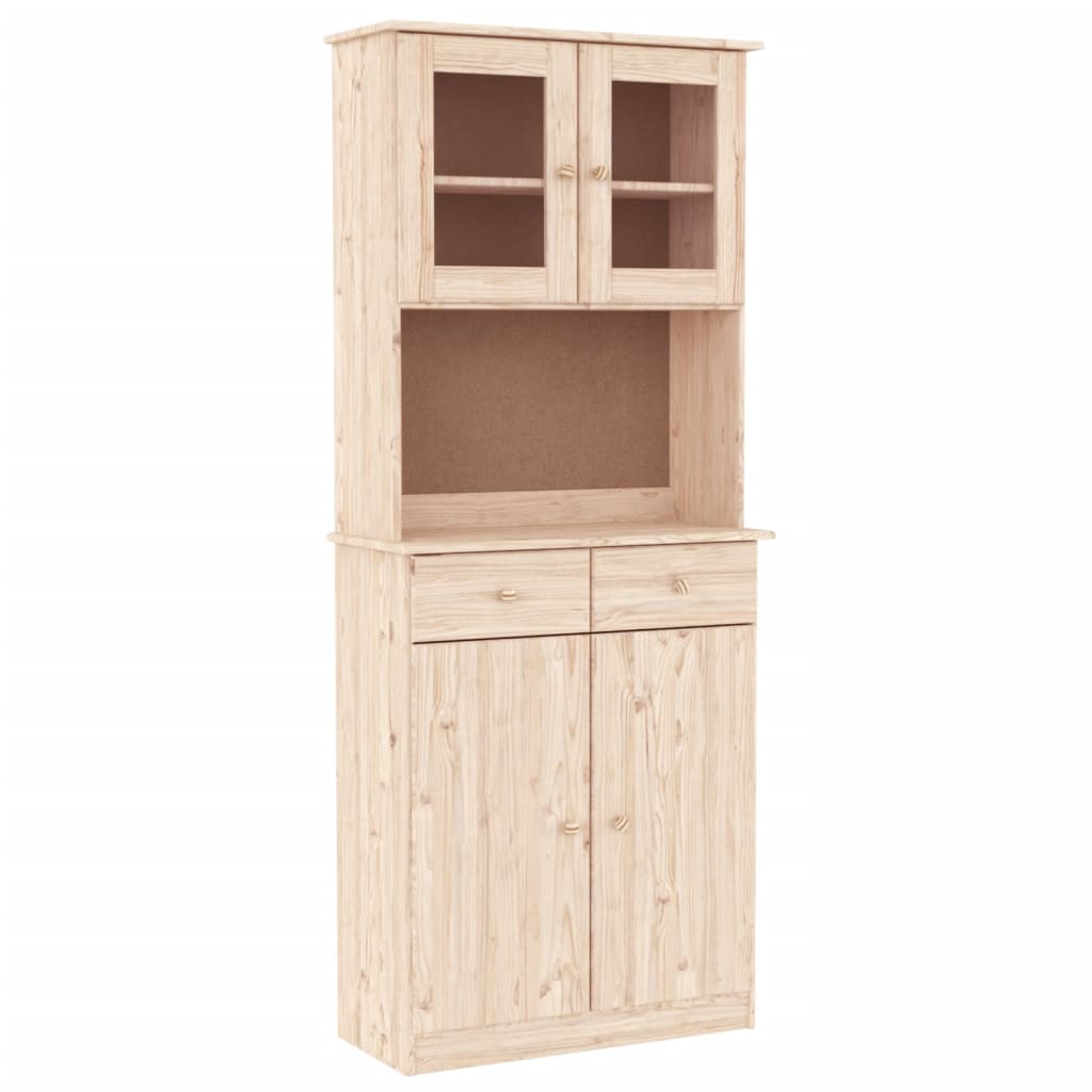 Buffet ALTA 77x35x188 cm bois massif de pin - XIOS