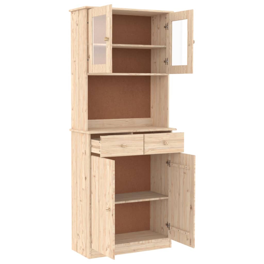 Buffet ALTA 77x35x188 cm bois massif de pin - XIOS