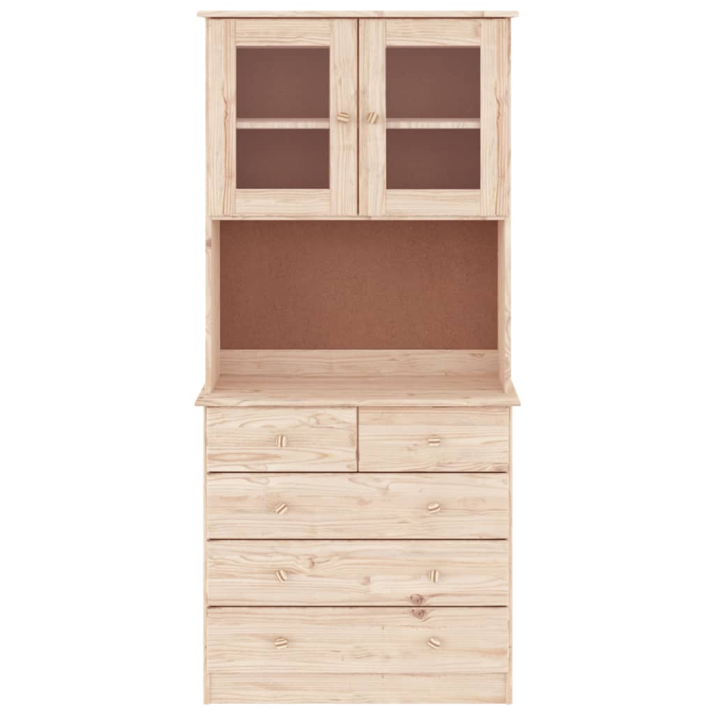 Buffet ALTA 77x35x165 cm bois massif de pin - XIOS
