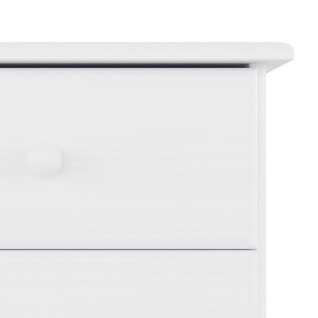 Buffet ALTA blanc 77x35x165 cm bois massif de pin - XIOS