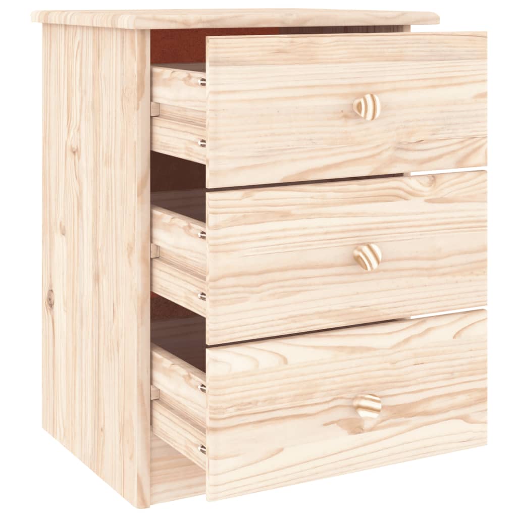 Table de chevet ALTA 41x35x55 cm bois de pin massif - XIOS