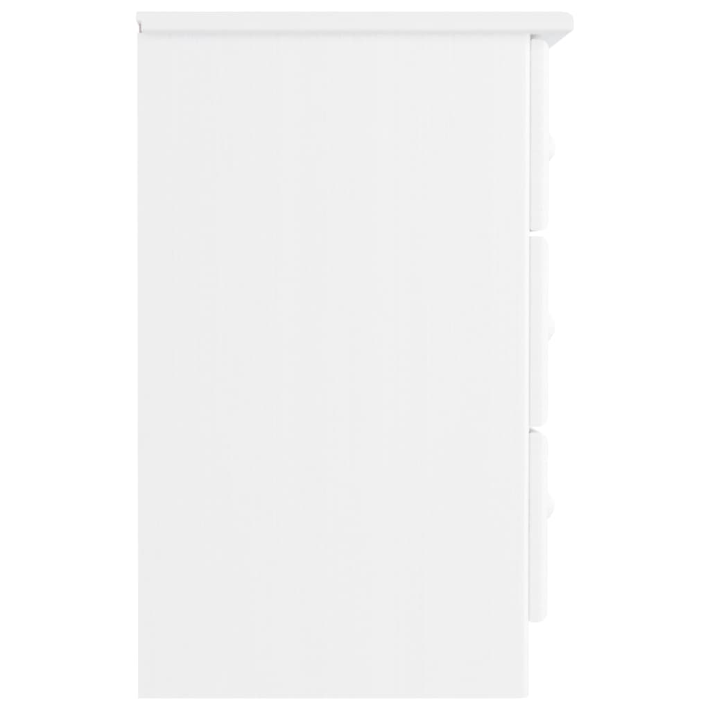 Table de chevet ALTA blanc 41x35x55,5 cm bois de pin massif - XIOS