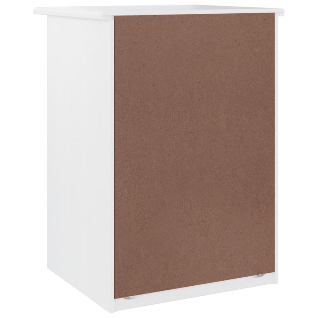 Table de chevet ALTA blanc 41x35x55,5 cm bois de pin massif - XIOS