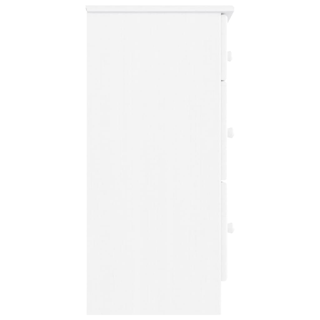 Commode ALTA blanc 112x35x73 cm bois massif de pin - XIOS