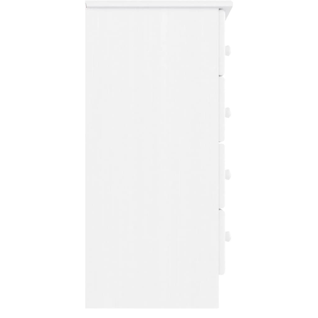 Commode ALTA blanc 77x35x73 cm bois massif de pin - XIOS