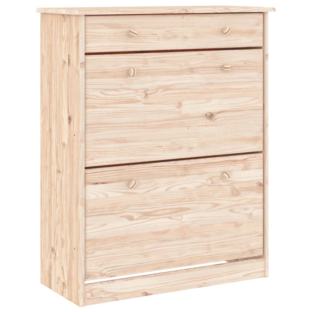 Armoire à chaussures ALTA 77x35x96 cm bois massif de pin - XIOS