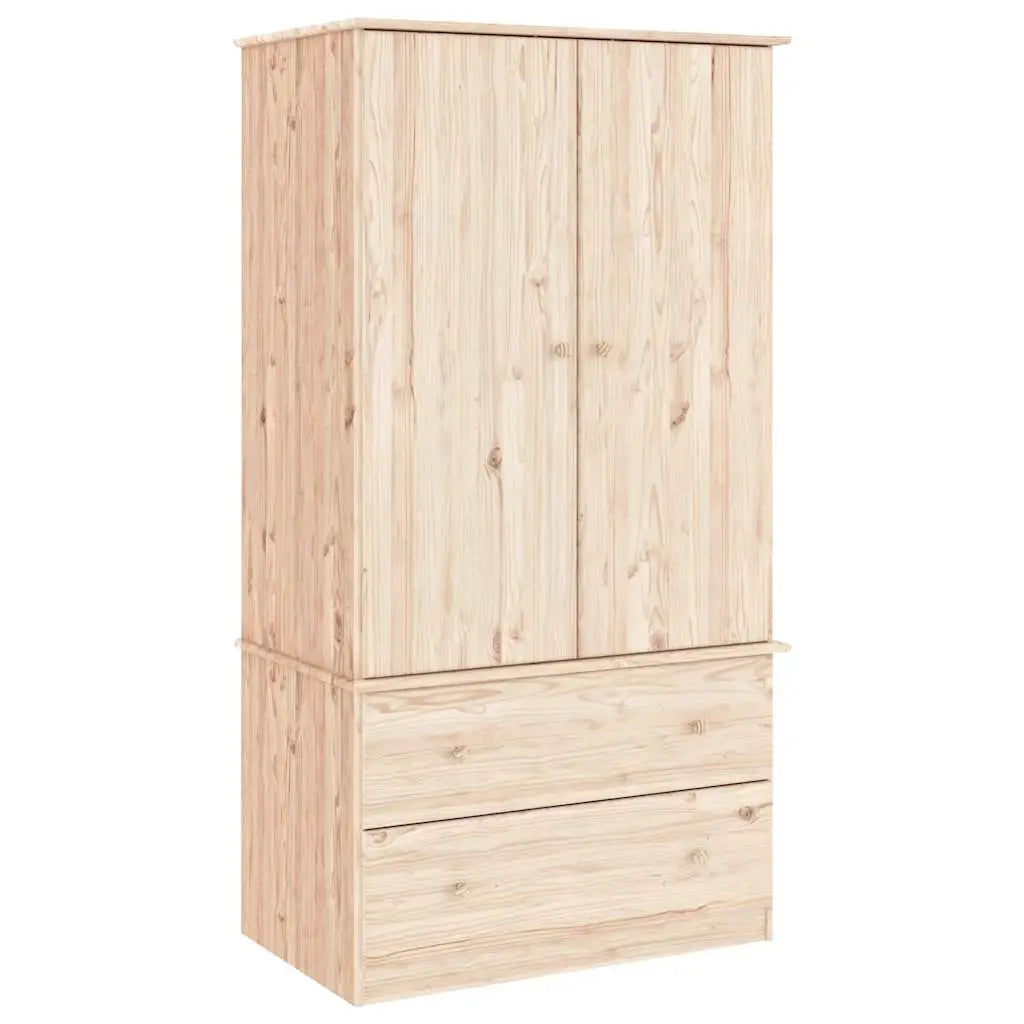 Garde-robe ALTA 90x55x170 cm bois massif de pin - XIOS