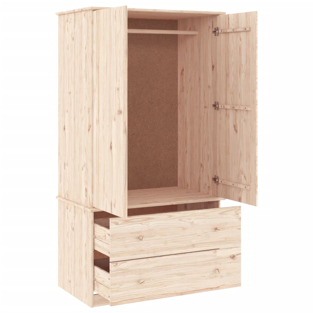 Garde-robe ALTA 90x55x170 cm bois massif de pin - XIOS