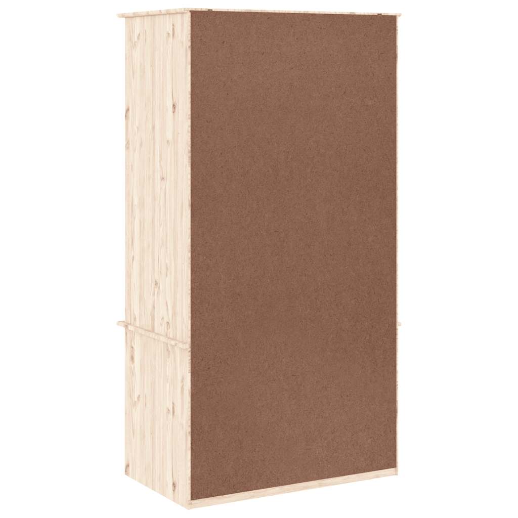 Garde-robe ALTA 90x55x170 cm bois massif de pin - XIOS