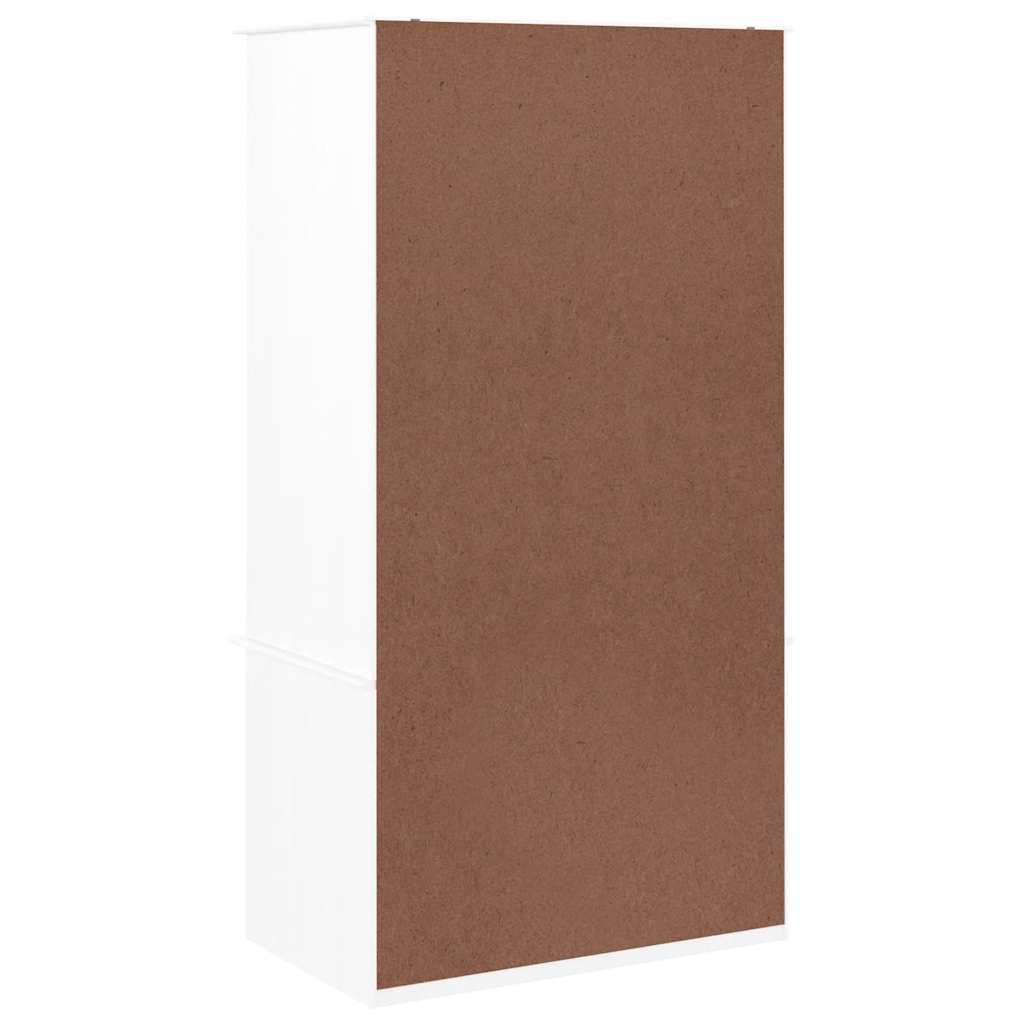 Garde-robe ALTA blanc 90x55x170 cm bois massif de pin - XIOS