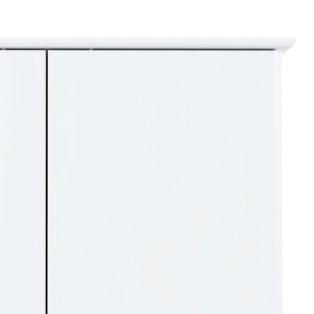 Garde-robe ALTA blanc 90x55x170 cm bois massif de pin - XIOS