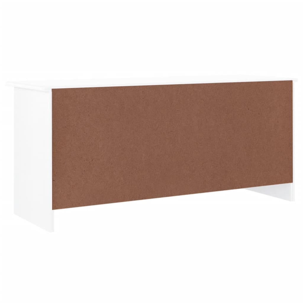 Banc à chaussures ALTA blanc 100x35x45 cm bois massif de pin - XIOS