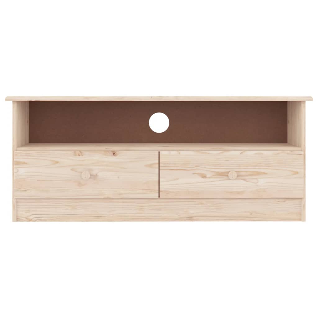 Meuble TV avec tiroirs ALTA 100x35x41 cm bois massif de pin - XIOS