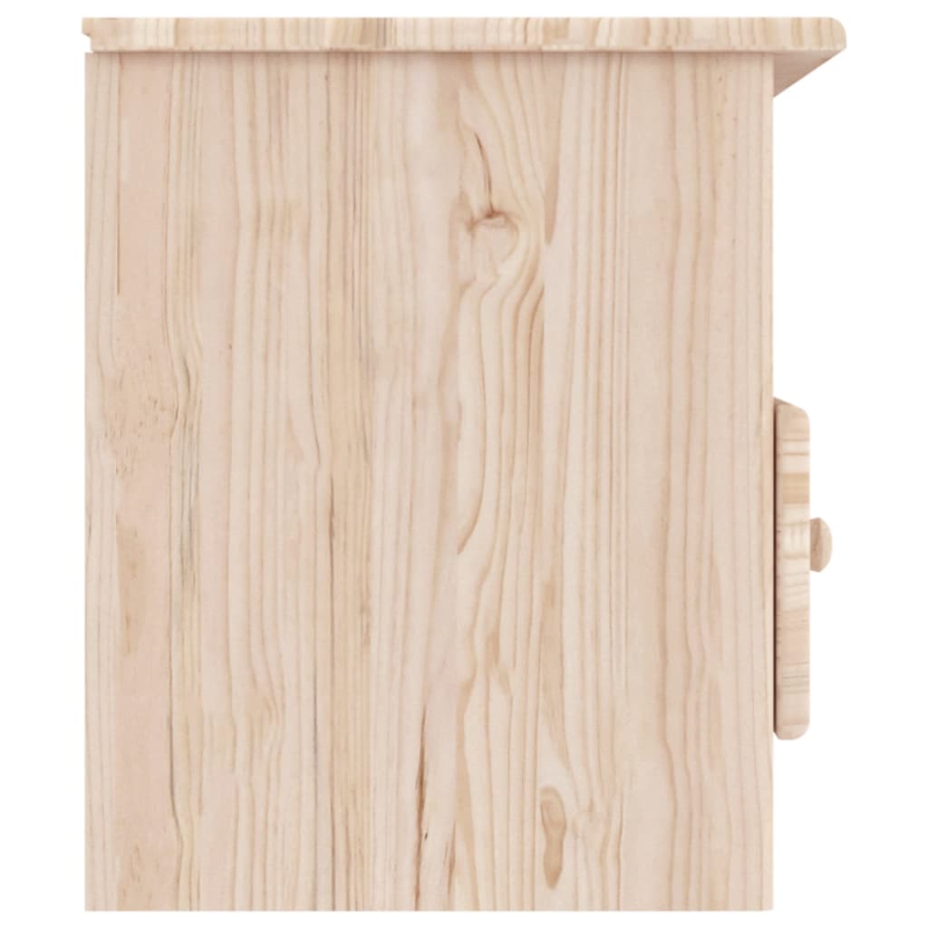 Meuble TV avec tiroirs ALTA 100x35x41 cm bois massif de pin - XIOS