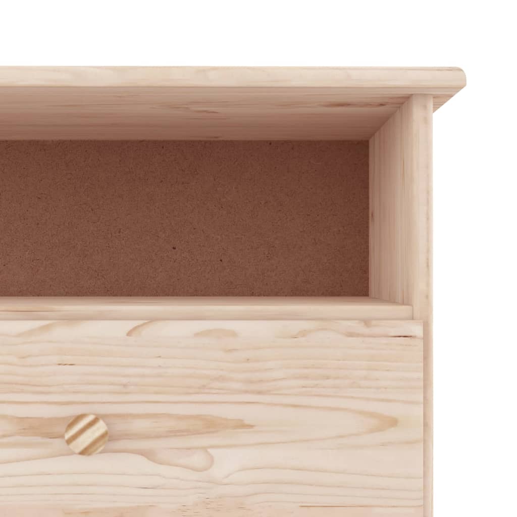 Meuble TV avec tiroirs ALTA 100x35x41 cm bois massif de pin - XIOS
