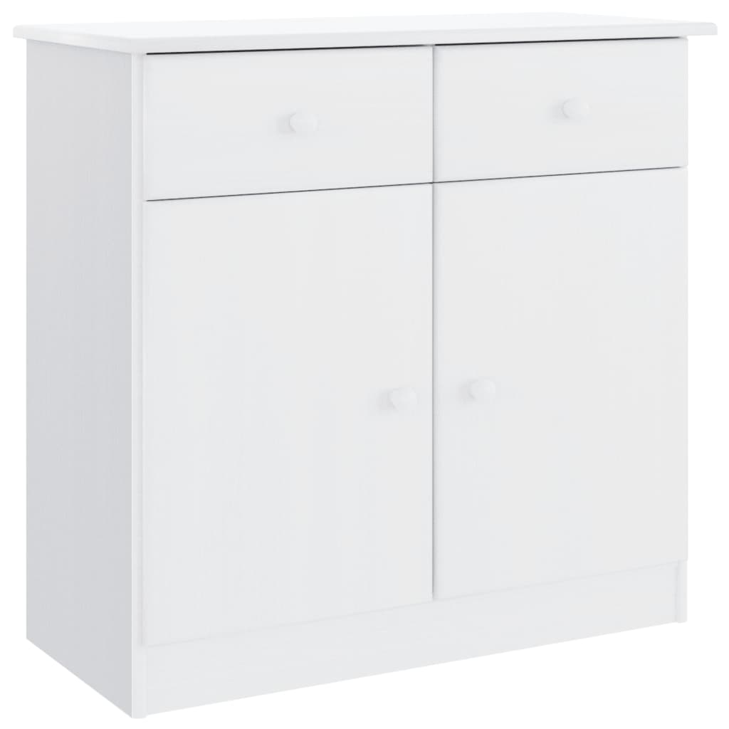 Buffet ALTA blanc 77x35x73 cm bois massif de pin - XIOS