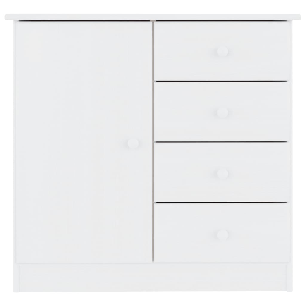 Buffet ALTA blanc 77x35x73 cm bois massif de pin - XIOS