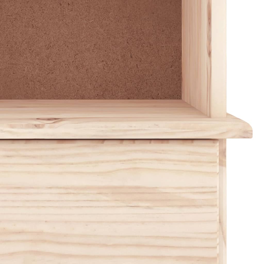 Bibliothèque avec tiroirs ALTA 77x35x186,5cm bois massif de pin - XIOS