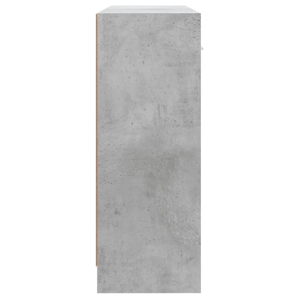 Buffet gris béton 91x28x75 cm bois d'ingénierie - XIOS