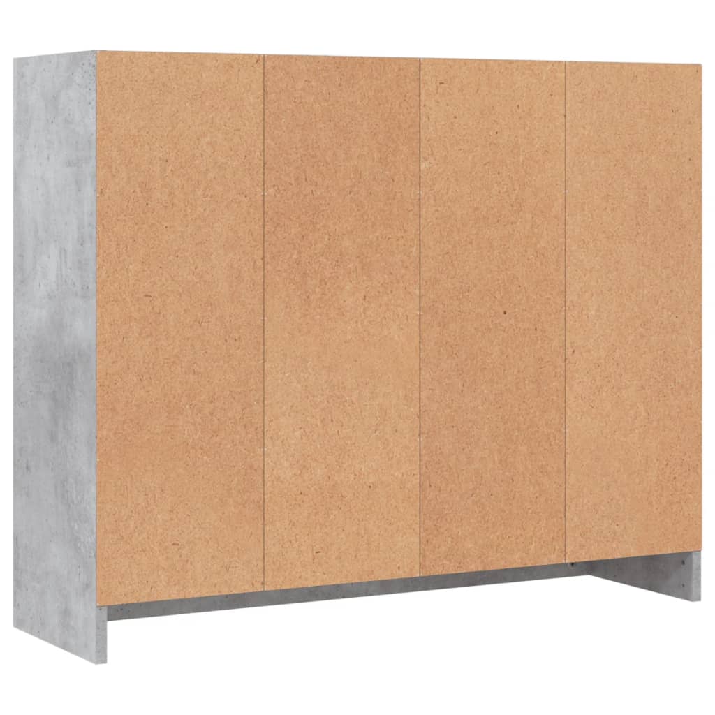 Buffet gris béton 91x28x75 cm bois d'ingénierie - XIOS