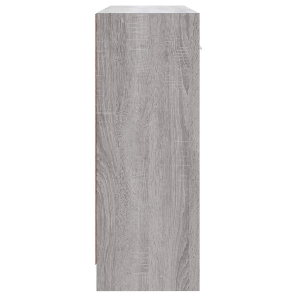 Buffet sonoma gris 91x28x75 cm bois d'ingénierie - XIOS