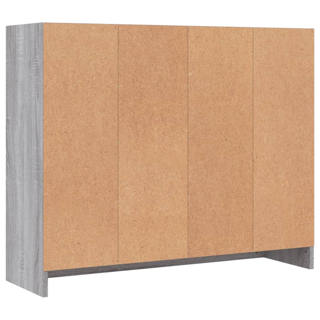 Buffet sonoma gris 91x28x75 cm bois d'ingénierie - XIOS