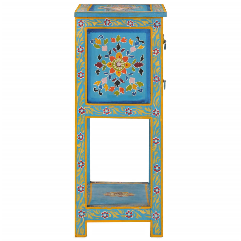 Buffet turquoise 55x30x76 cm bois massif de manguier - XIOS