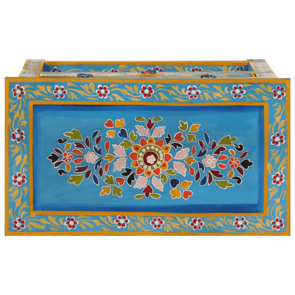 Buffet turquoise 55x30x76 cm bois massif de manguier - XIOS