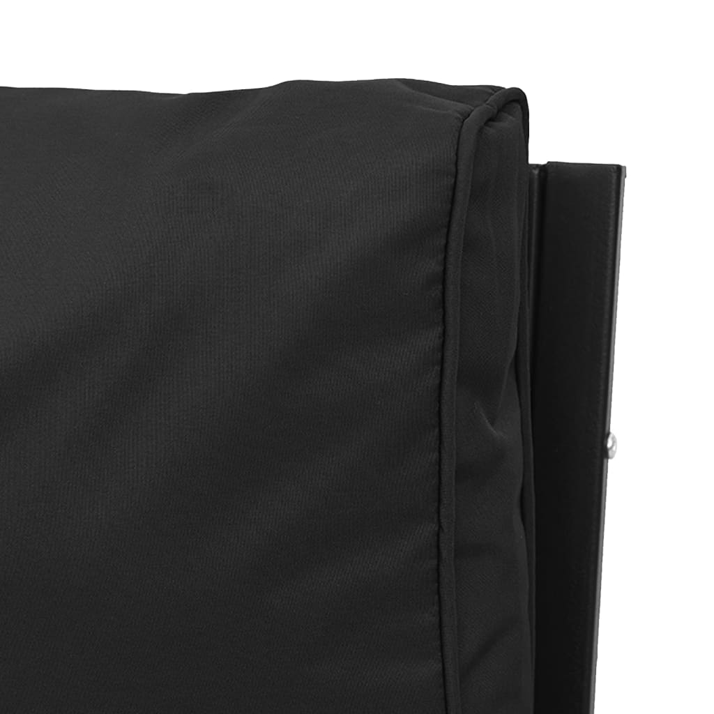 Salon de jardin 7 pcs avec coussins gris bambou acier