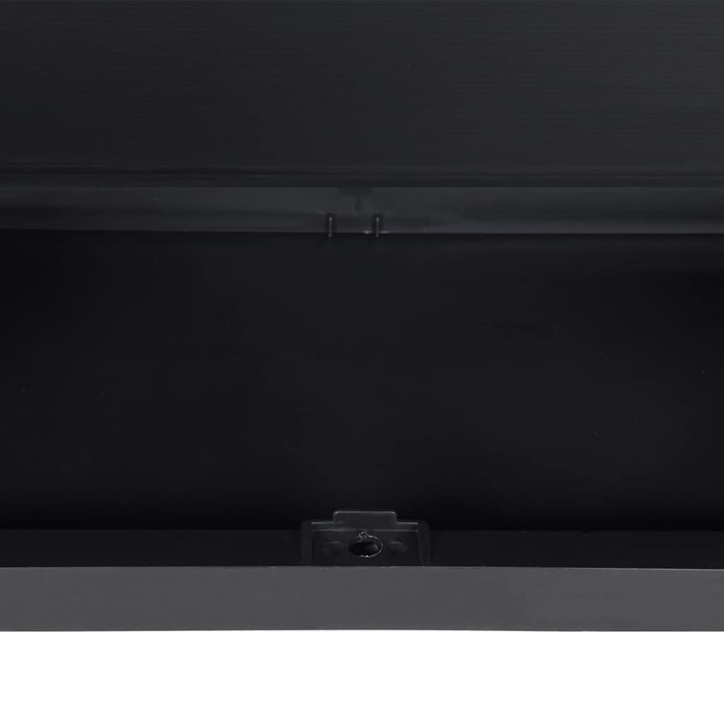 Armoire de rangement d'extérieur gris et noir 65x37x165 cm PP - XIOS