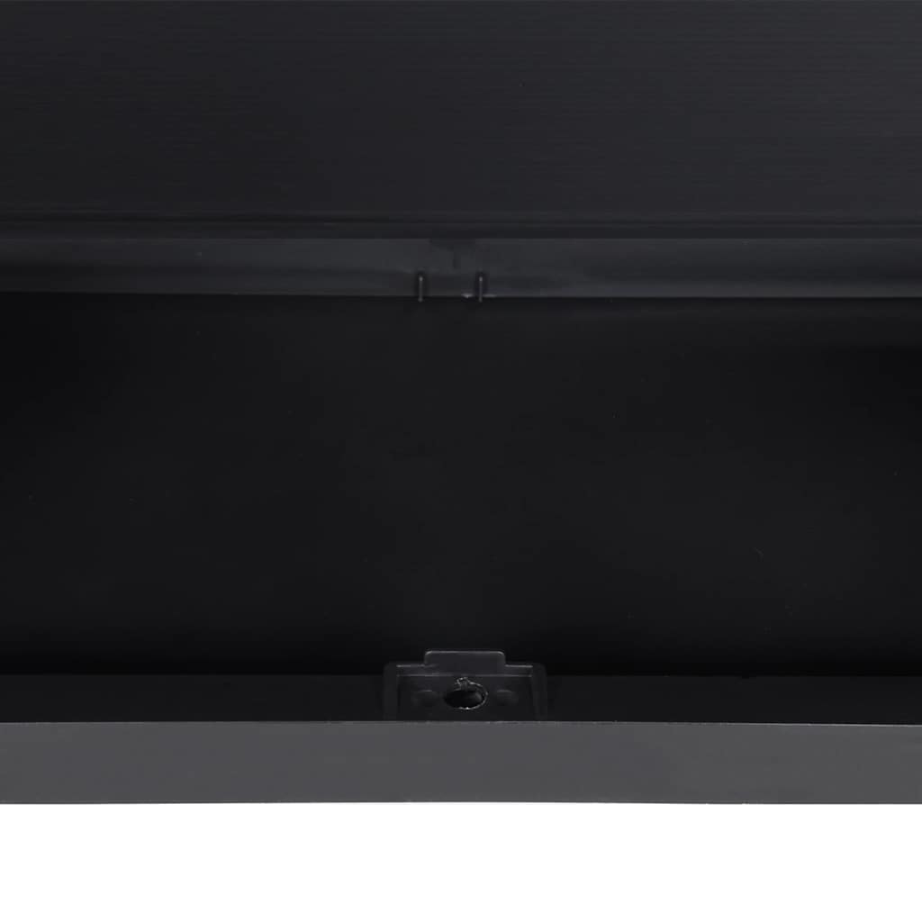 Armoire de rangement d'extérieur gris et noir 97x37x165 cm PP - XIOS