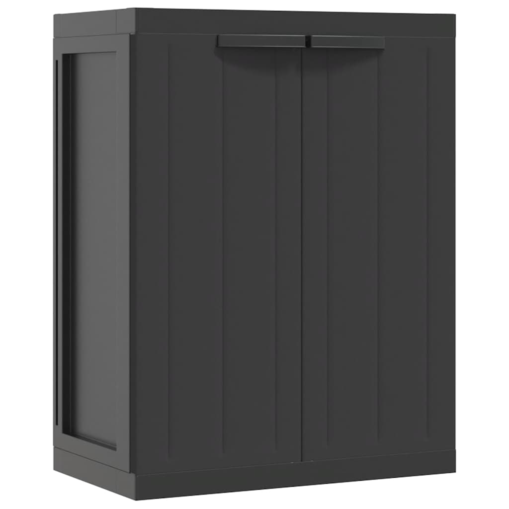 Armoire de rangement d'extérieur noir 65x37x85 cm PP - XIOS