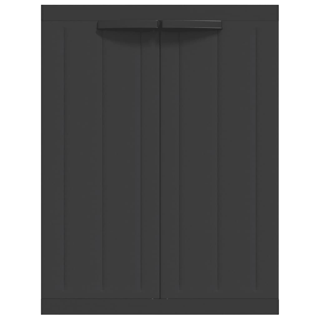 Armoire de rangement d'extérieur noir 65x37x85 cm PP - XIOS