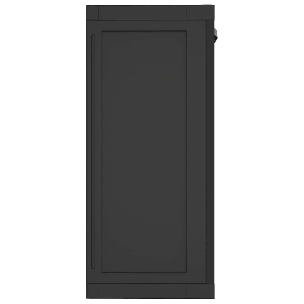 Armoire de rangement d'extérieur noir 65x37x85 cm PP - XIOS