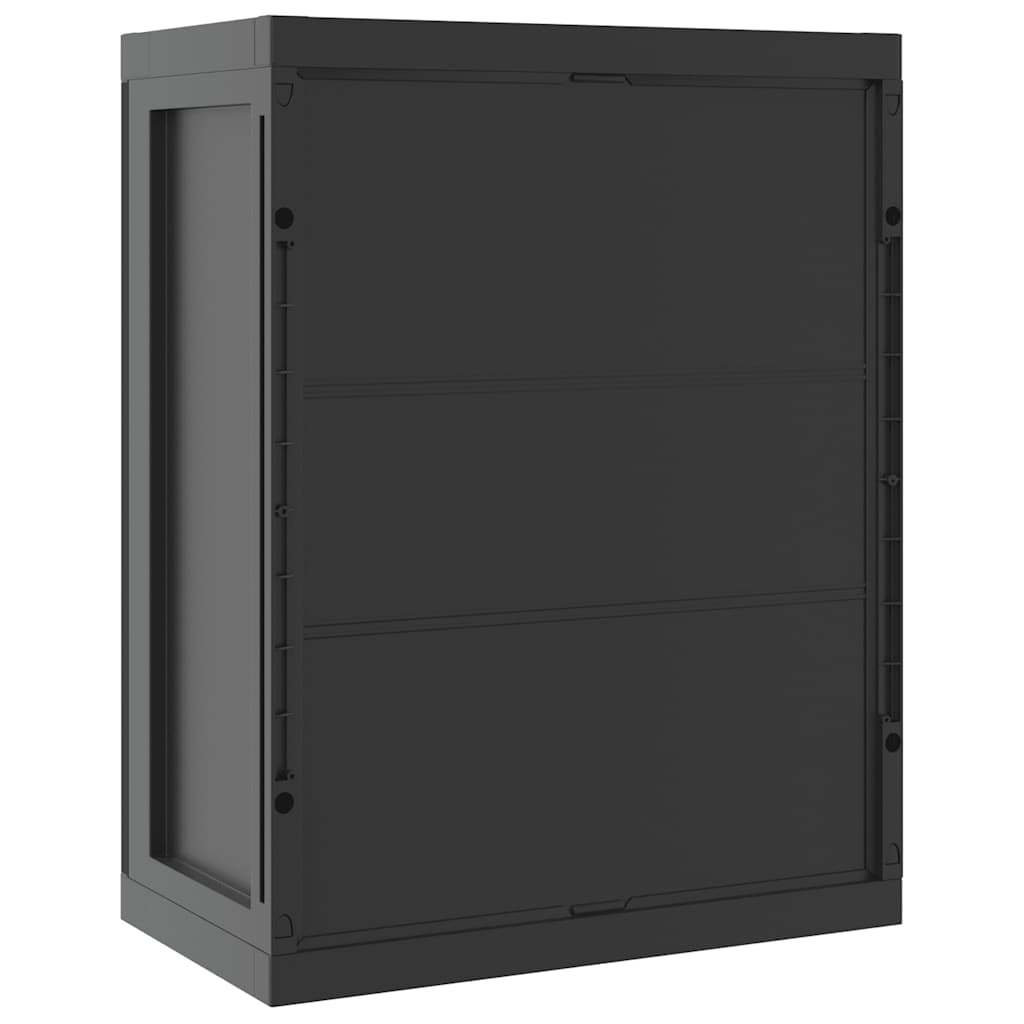 Armoire de rangement d'extérieur noir 65x37x85 cm PP - XIOS