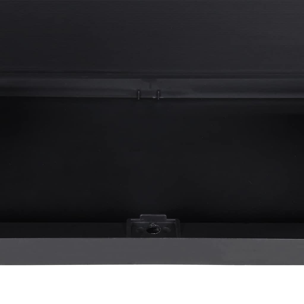 Armoire de rangement d'extérieur noir 65x37x165 cm PP - XIOS