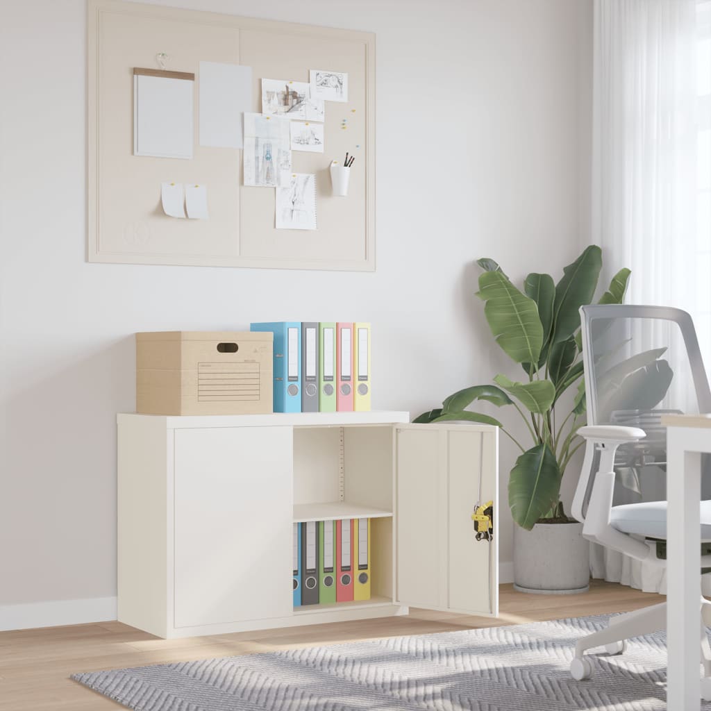 Classeur blanc 90x40x70 cm acier - XIOS