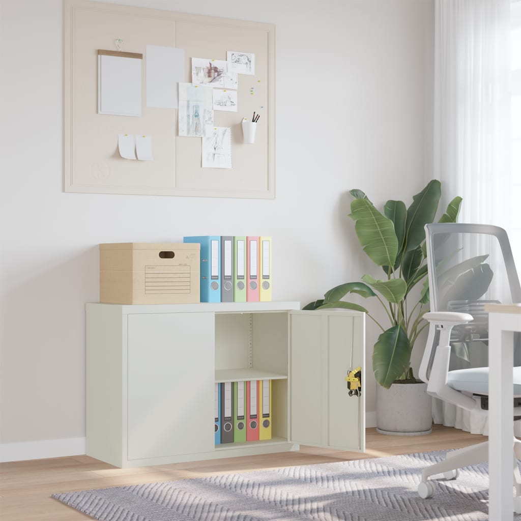 Classeur gris clair 90x40x70 cm acier - XIOS